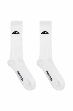 Dsquared2 WHITE Socks with logo