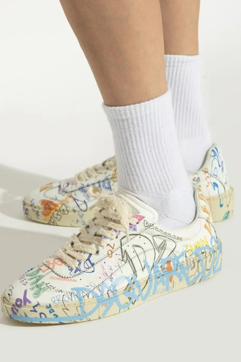 Dsquared2 WHITE Sports shoes "Rider"