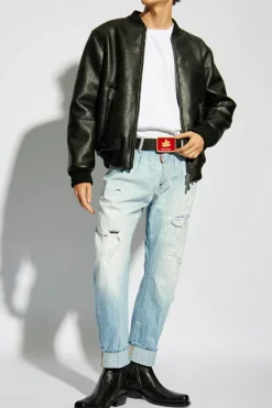 Dsquared2 WHITE T-shirt with logo patch