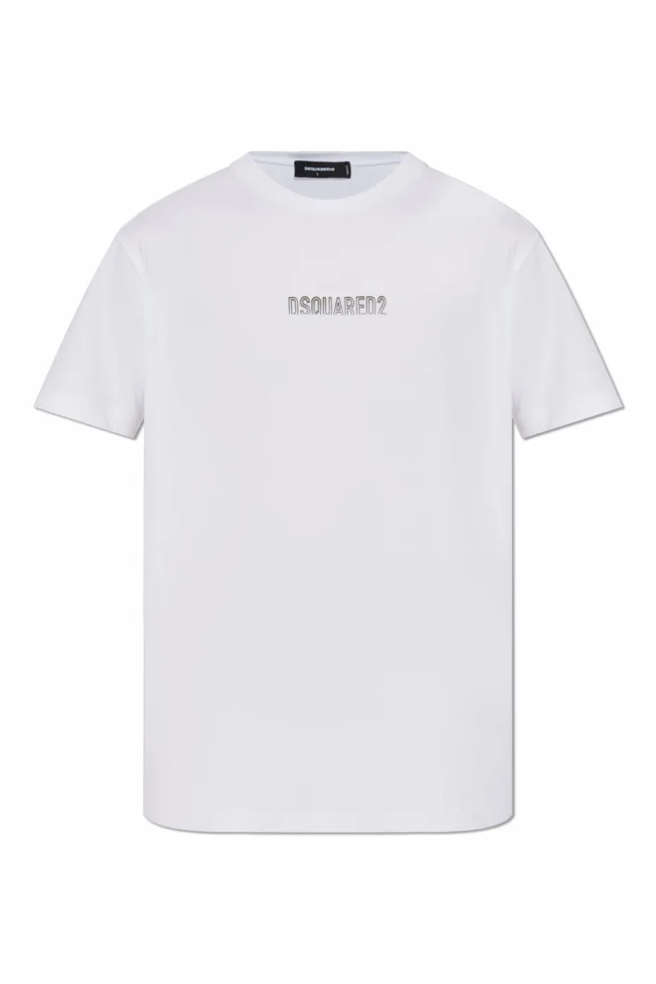 Dsquared2 WHITE T-shirt with raised logo