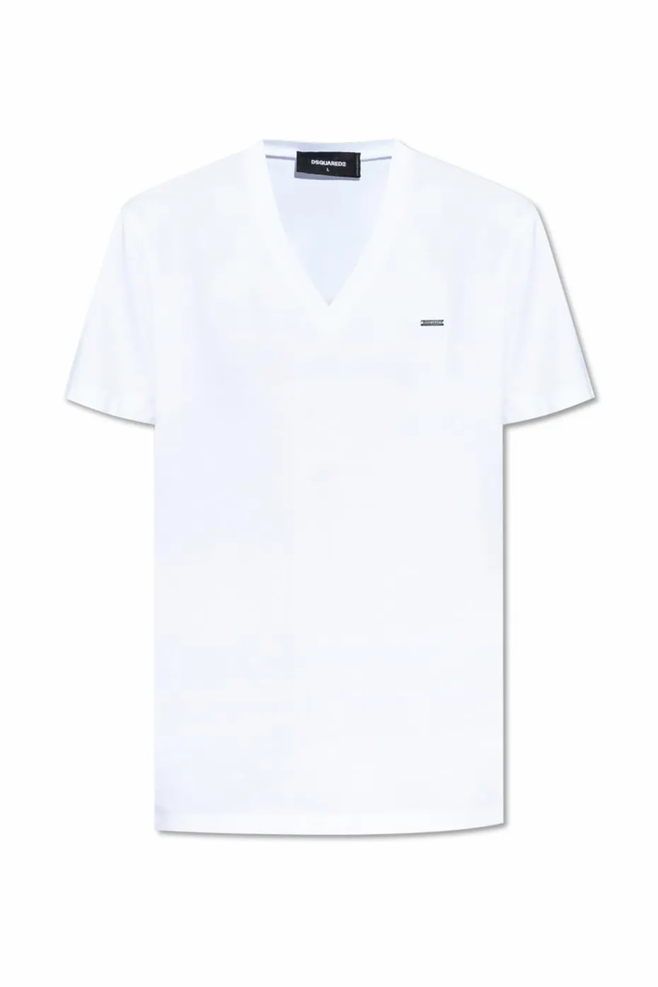 Dsquared2 WHITE V-neck T-shirt