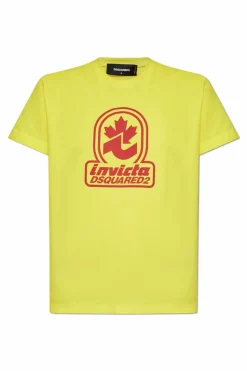 Dsquared2 YELLOW T-shirt with print