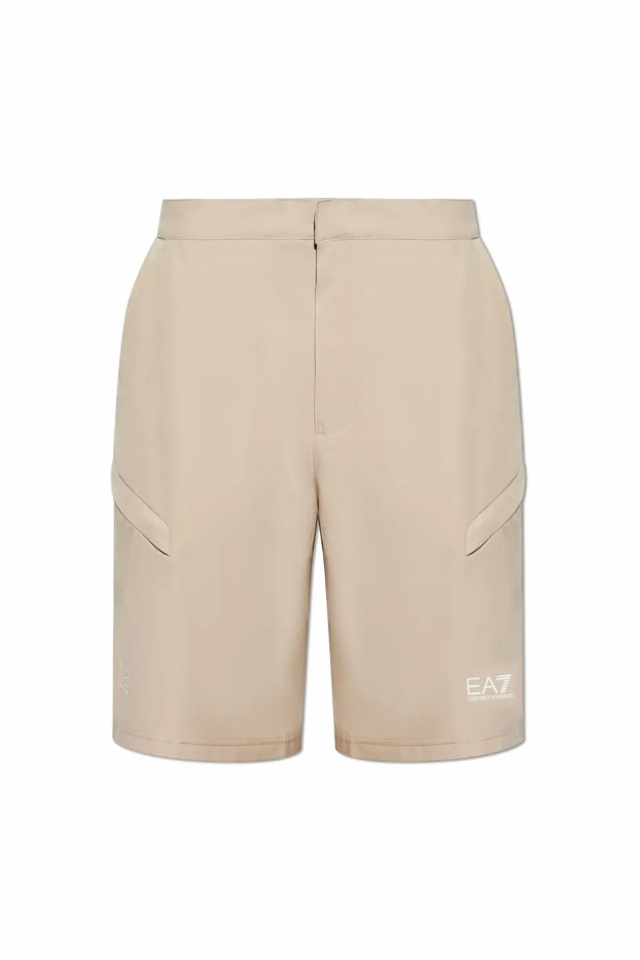 EA7 Emporio Armani beige cargo type shorts