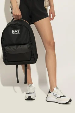 EA7 Emporio Armani BLACK Backpack with logo