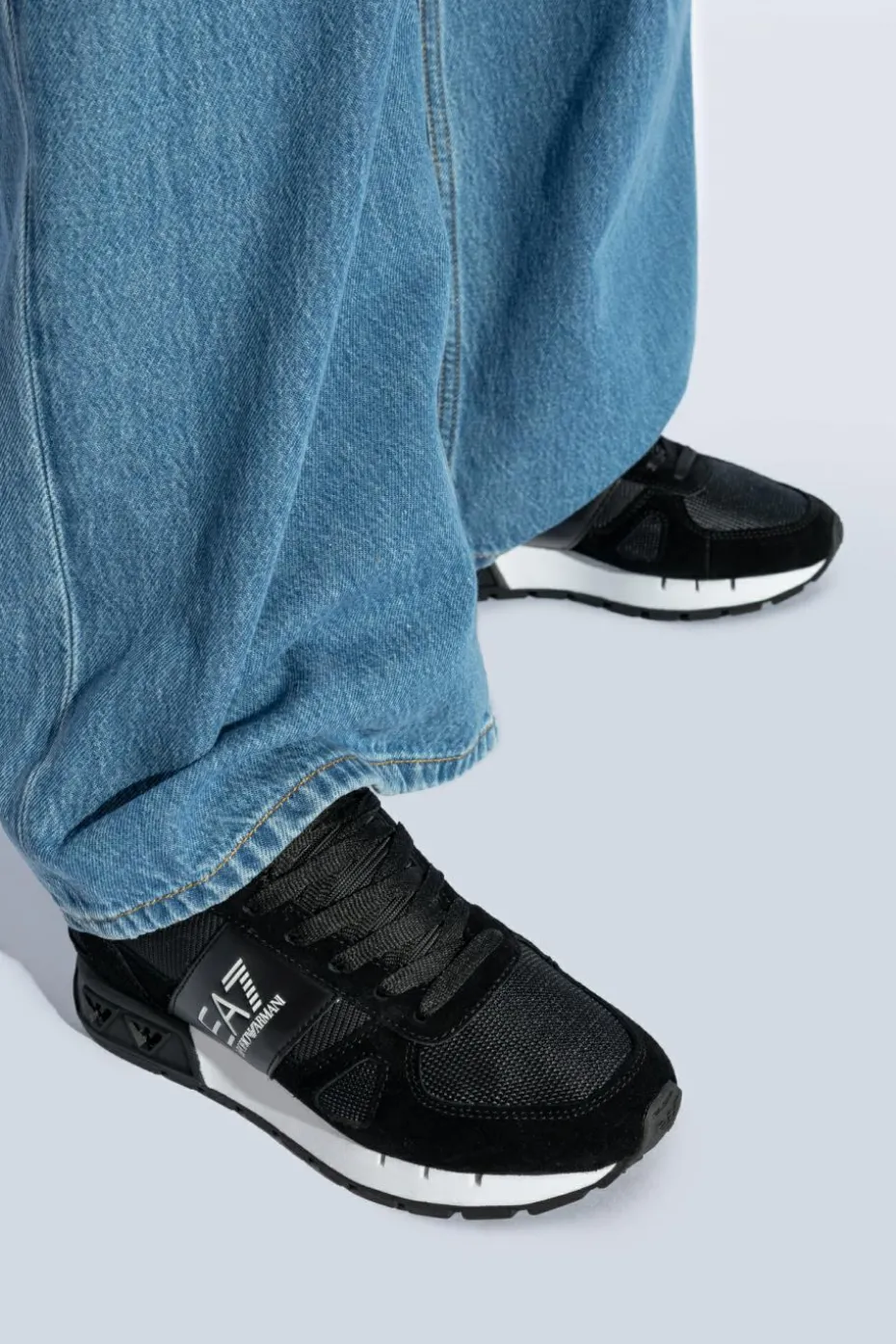 EA7 Emporio Armani BLACK EA7 Emporio Armani sports shoes with logo