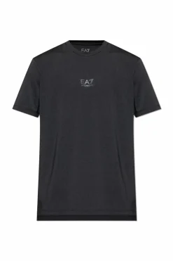 EA7 Emporio Armani BLACK T-shirt with logo
