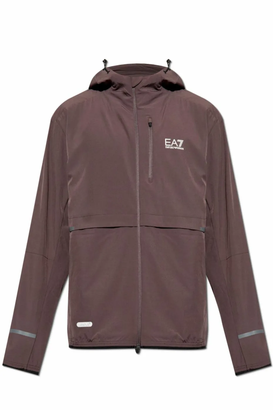 EA7 Emporio Armani BROWN Hooded jacket