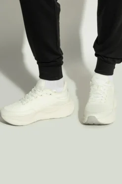 EA7 Emporio Armani cream Sneakers with logo