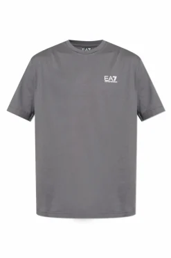 EA7 Emporio Armani GREY T-shirt with printed logo