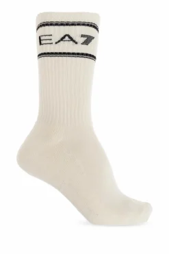 EA7 Emporio Armani MULTICOLOUR Three-pack of socks with logo