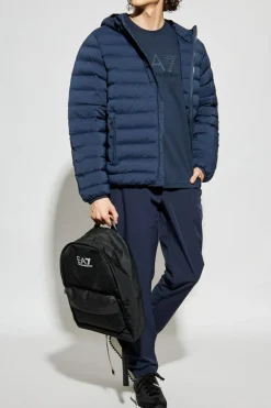 EA7 Emporio Armani NAVY BLUE Tapered leg pants
