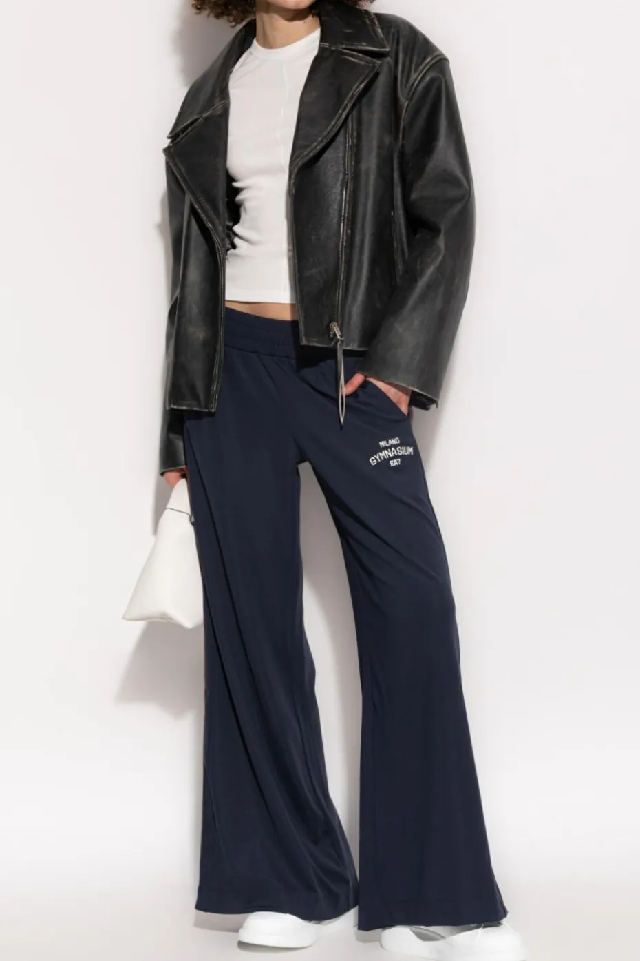 EA7 Emporio Armani NAVY BLUE Sweatpants from the Sustainability collection