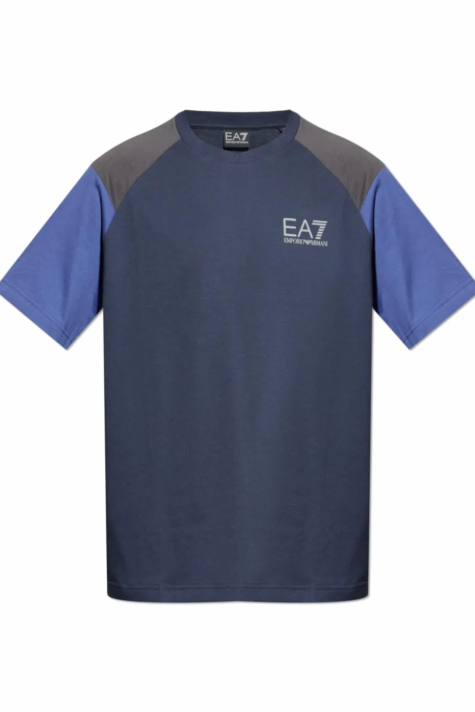 EA7 Emporio Armani NAVY BLUE T-shirt from the `Sustainability` collection