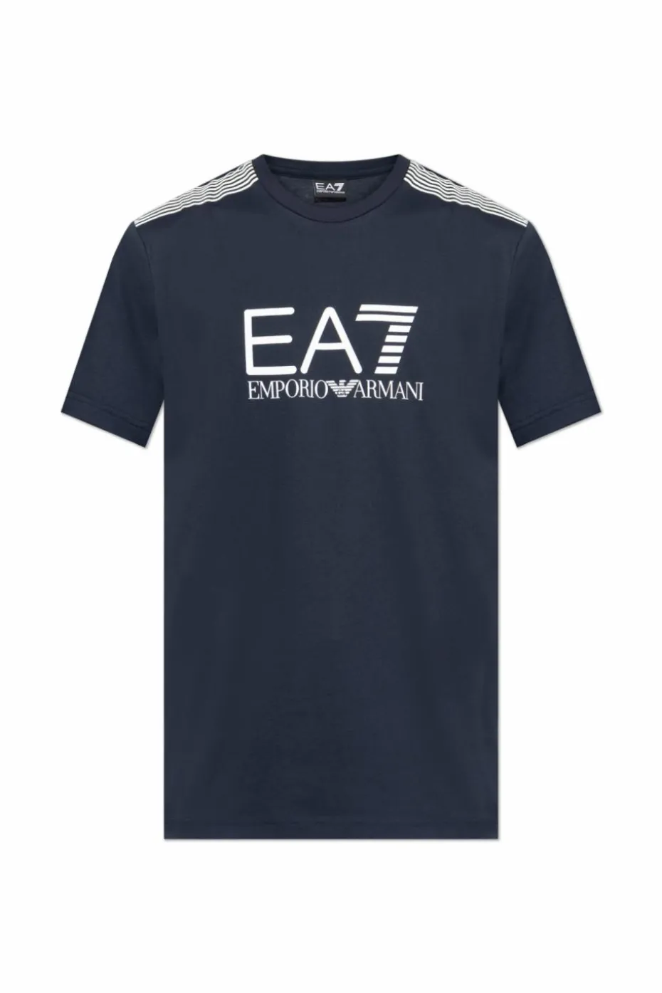 EA7 Emporio Armani NAVY BLUE T-shirt from the "Sustainability" collection