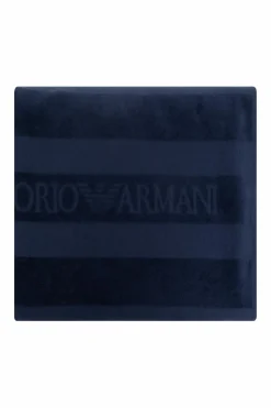 EA7 Emporio Armani NAVY BLUE Cotton towel