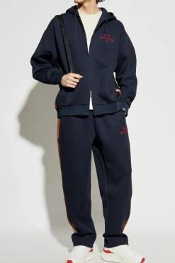 EA7 Emporio Armani NAVY BLUE Sweatpants from the Sustainability collection