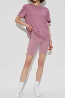 EA7 Emporio Armani PINK Training shorts with printed logo