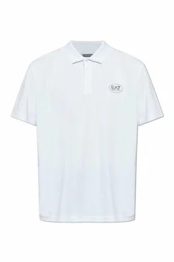 EA7 Emporio Armani WHITE Polo with logo