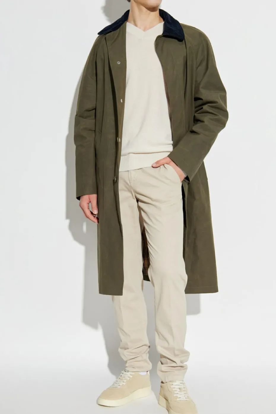 Eleventy beige Creased trousers