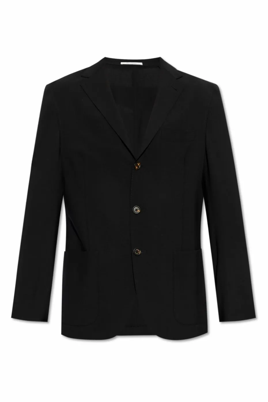 Eleventy BLACK Wool blazer with open lapels