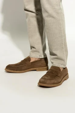 Eleventy BROWN Suede shoes type loafers