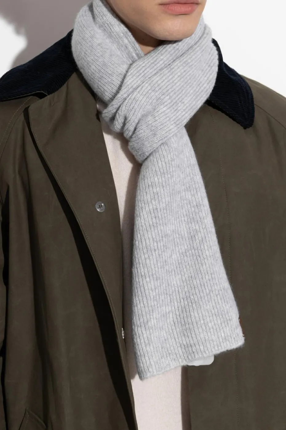 Eleventy GREY Cashmere scarf