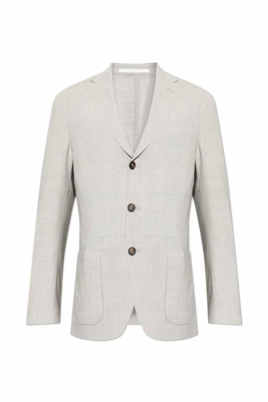 Eleventy GREY Wool blazer with open lapels