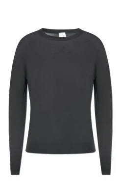 Eleventy GREY Wool sweater with round neckline