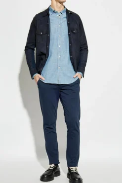 Eleventy light blue Cotton shirt