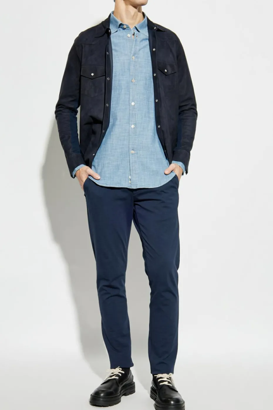 Eleventy light blue Cotton shirt