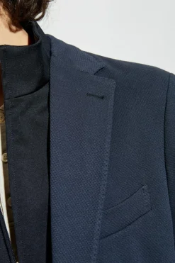 Eleventy NAVY BLUE Double-layered blazer