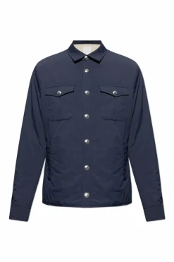 Eleventy NAVY BLUE Insulated jacket with pockets