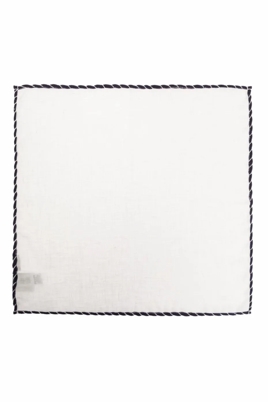 Eleventy WHITE Linen pocket square