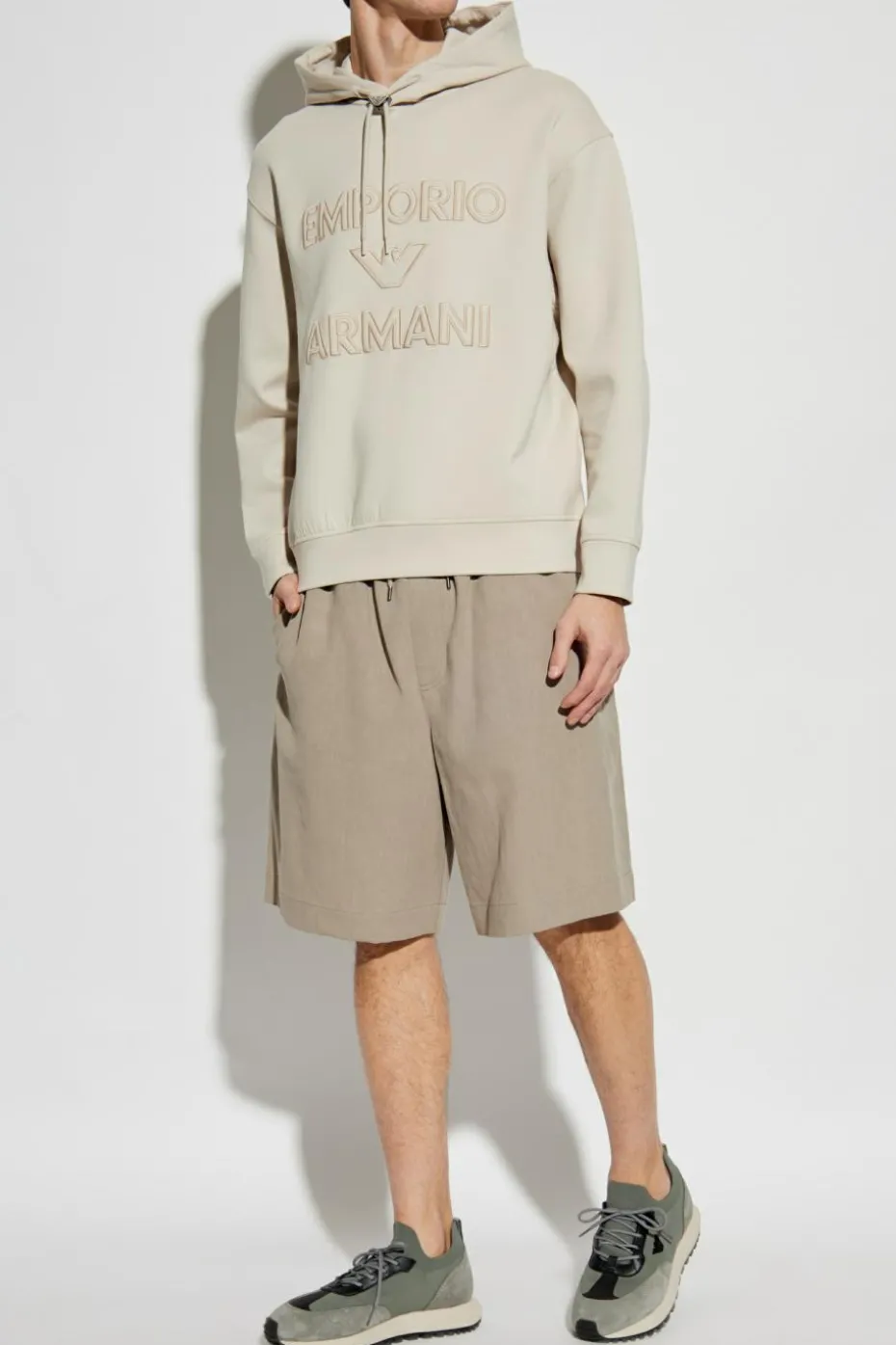 Emporio Armani beige Hoodie