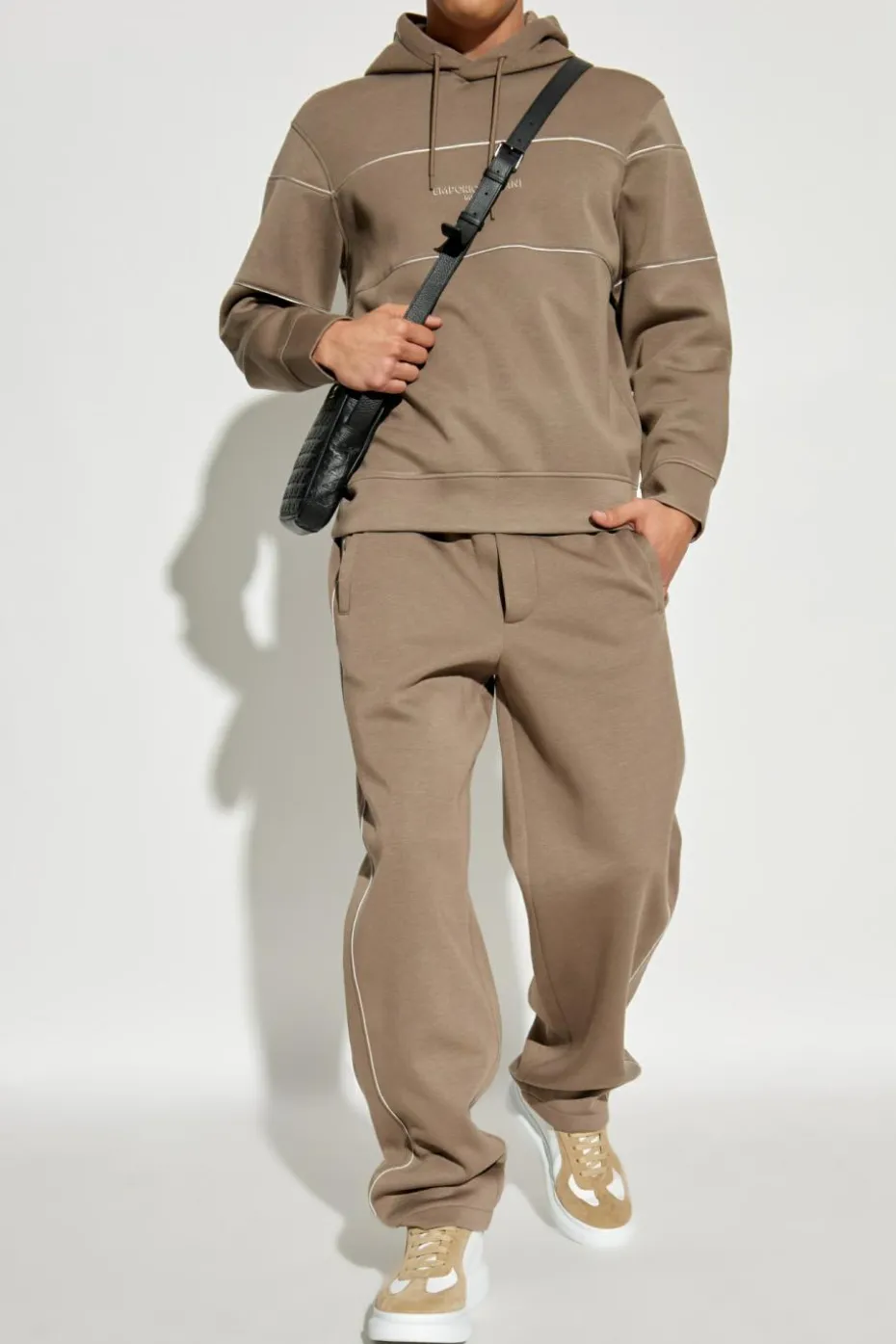 Emporio Armani beige Hoodie