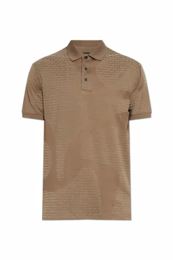 Emporio Armani beige Monogram polo