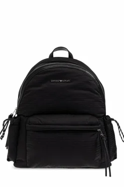 Emporio Armani BLACK Backpack with logo