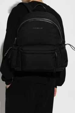 Emporio Armani BLACK Backpack with logo