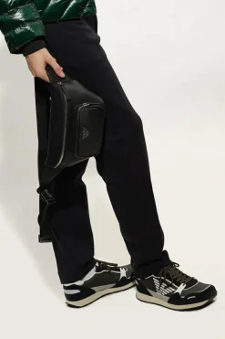 Emporio Armani BLACK Belt bag with logo