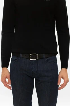 Emporio Armani BLACK Belt with interchangeable buckle