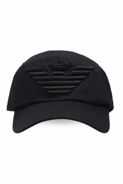 Emporio Armani BLACK Branded baseball cap