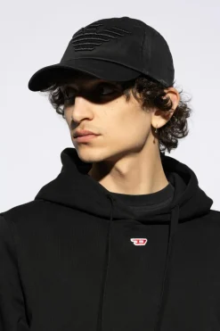 Emporio Armani BLACK Branded baseball cap
