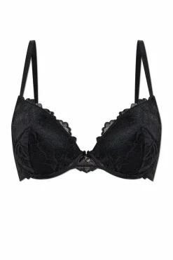 Emporio Armani BLACK Lace bra from the Sustainability collection