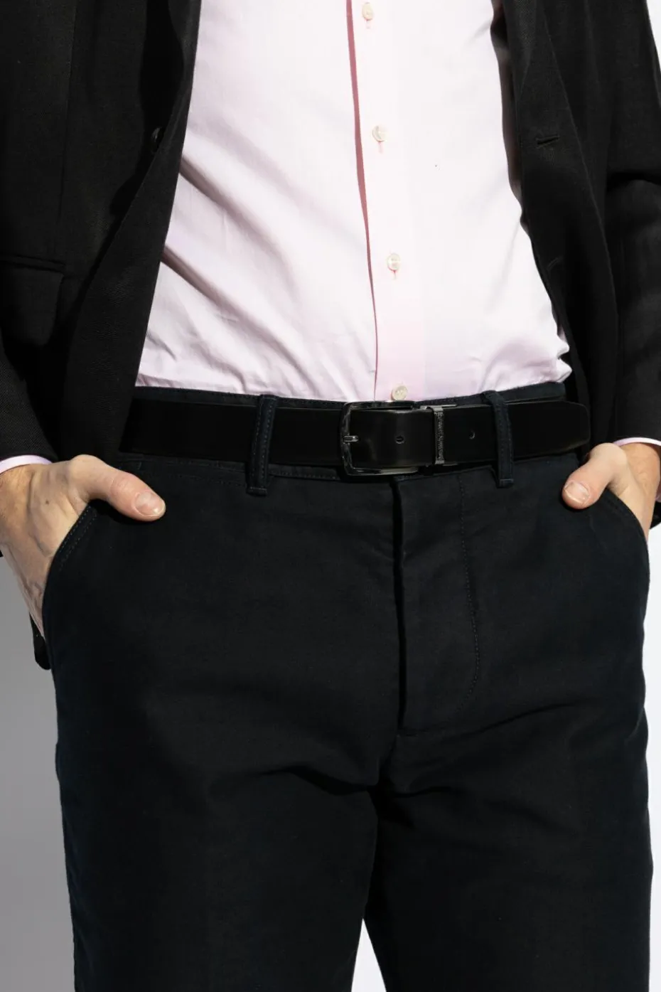 Emporio Armani BLACK Leather belt