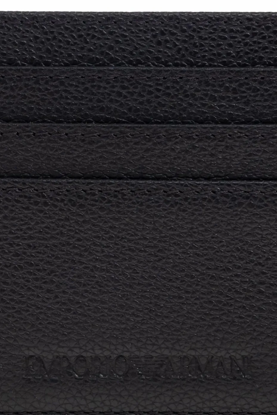 Emporio Armani BLACK Leather card holder