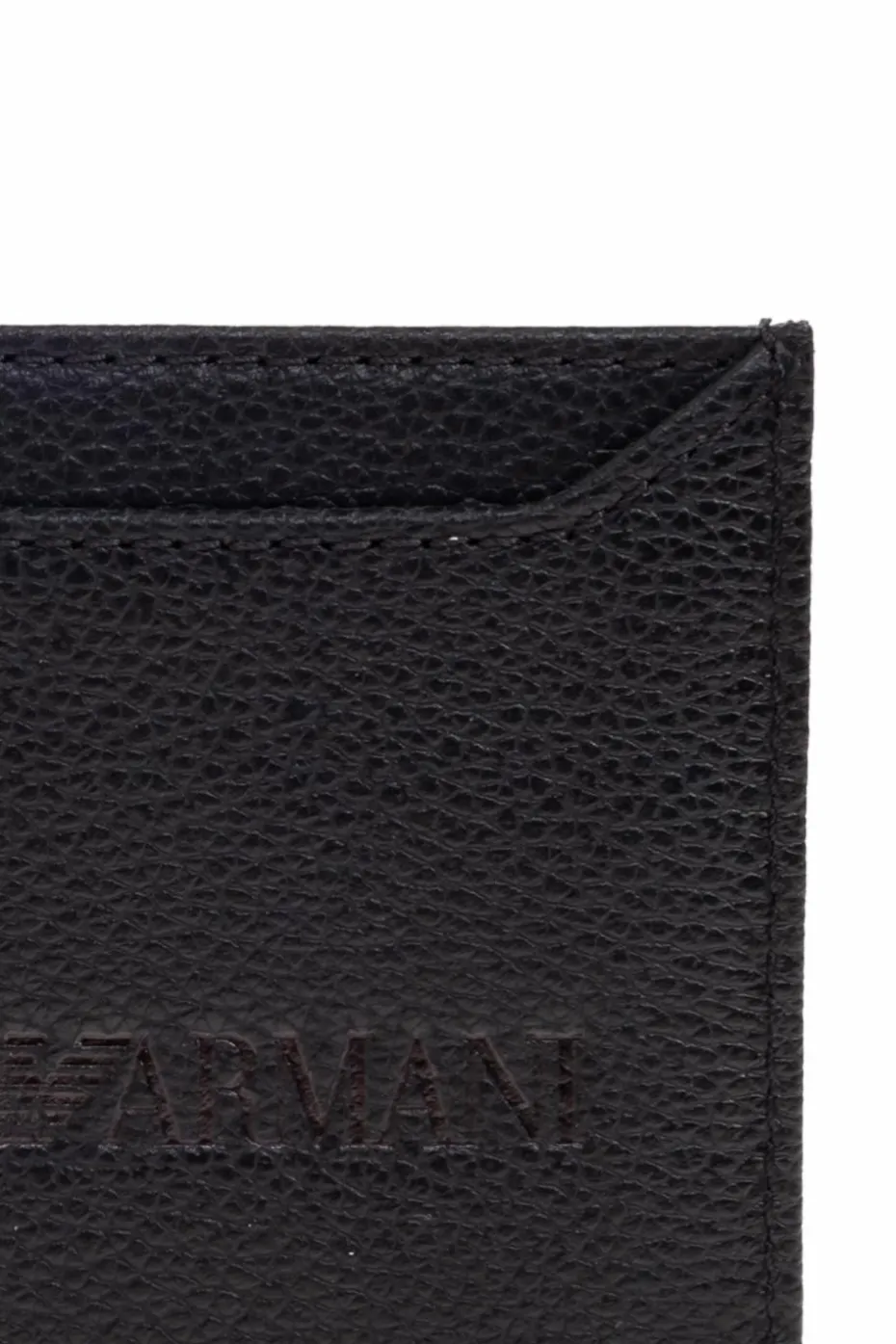 Emporio Armani BLACK Leather card holder