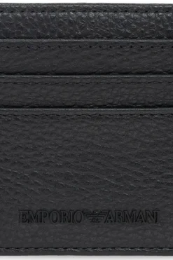 Emporio Armani BLACK Leather card case