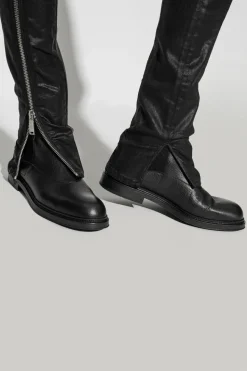 Emporio Armani BLACK Leather Chelsea boots