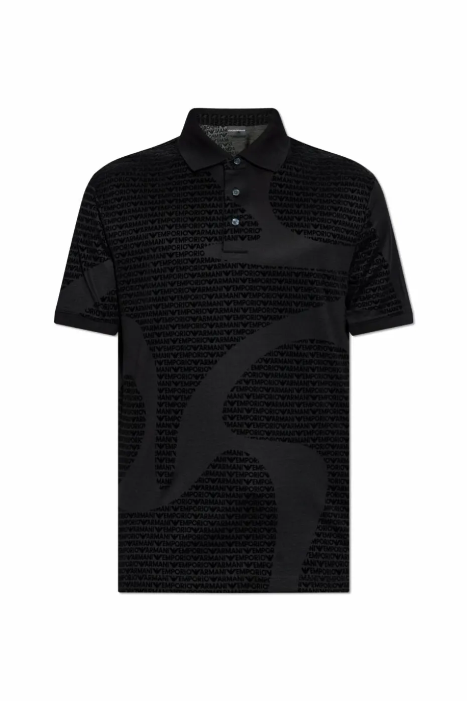 Emporio Armani BLACK Polo with monogram
