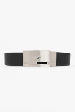 Emporio Armani BLACK Reversible belt with interchangeable buckles